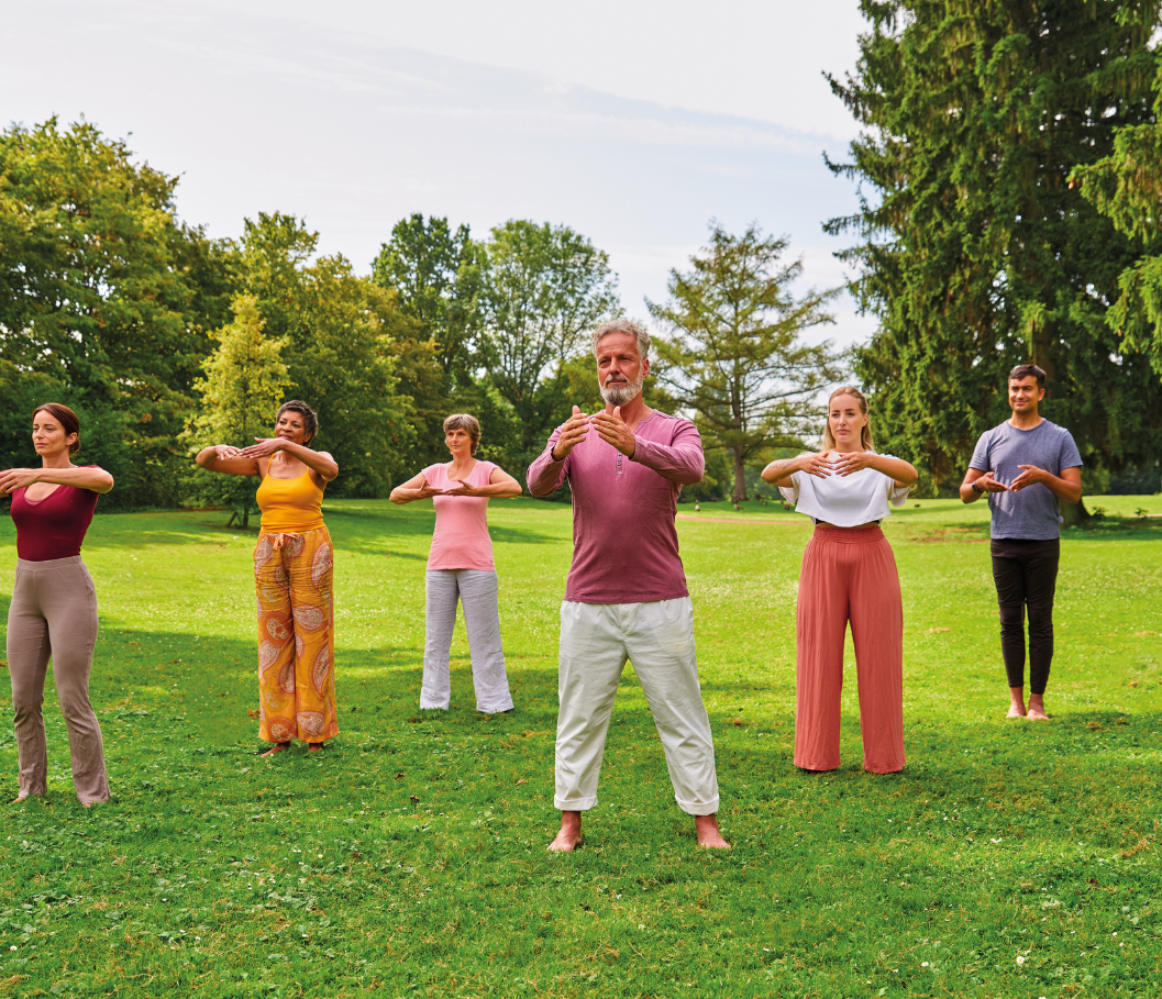 Öffnet die Seite 'Yoga im Schlosspark'